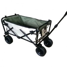 Heavy Duty Utility Wagon with Brake Outdoor Collapsible Garden Cart for Camping Shopping Sports