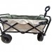 Heavy Duty Utility Wagon with Brake Outdoor Collapsible Garden Cart for Camping Shopping Sports