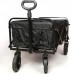 Heavy Duty Utility Wagon with Brake Outdoor Collapsible Garden Cart for Camping Shopping Sports