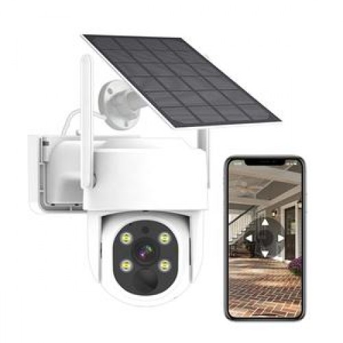 Solar Power Camera Two Way Audio Farm Wireless Wifi Cctv Security Outdoor Solar Surveillance Camera