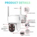 Solar Power Camera Two Way Audio Farm Wireless Wifi Cctv Security Outdoor Solar Surveillance Camera