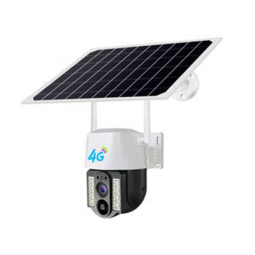 V380Pro Low Power Consumption 8W Solar Camera Security 4G Outdoor PTZ 5MP Wireless Surveillance CCTV Camera