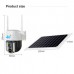 V380Pro Low Power Consumption 8W Solar Camera Security 4G Outdoor PTZ 5MP Wireless Surveillance CCTV Camera