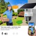 V380Pro Low Power Consumption 8W Solar Camera Security 4G Outdoor PTZ 5MP Wireless Surveillance CCTV Camera