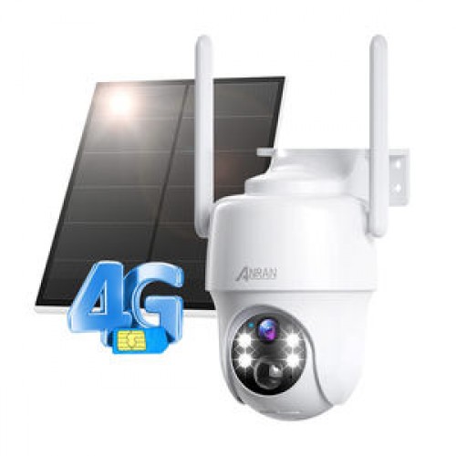 ANRAN Low Power 3MP SIM Card LTE 3G Outdoor CCTV Surveillance IP Solar Wireless PTZ 4G Camera Security