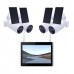 4CH 4MP Security Wifi Wireless Solar Cctv Cameras Outdoor Surveillance System Wireless Solar Camera kit