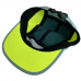 Custom Soft Flat Brim 7 Panel Running Hat Breathable Quick Dry Outdoor Nylon Color Block Sports Cap