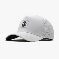 For Men Custom 5 Panel White Structured 3D Rubber Laser Perforated Hole Quick Dry Sport Caps Outdoor Baseball Cap