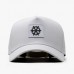 For Men Custom 5 Panel White Structured 3D Rubber Laser Perforated Hole Quick Dry Sport Caps Outdoor Baseball Cap